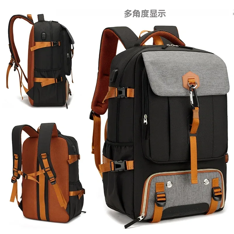 sac à dos de voyage en plein air, sac à dos de camping imperméable de 50l pour femmes et hommes, sac à dos avec compartiment pour z