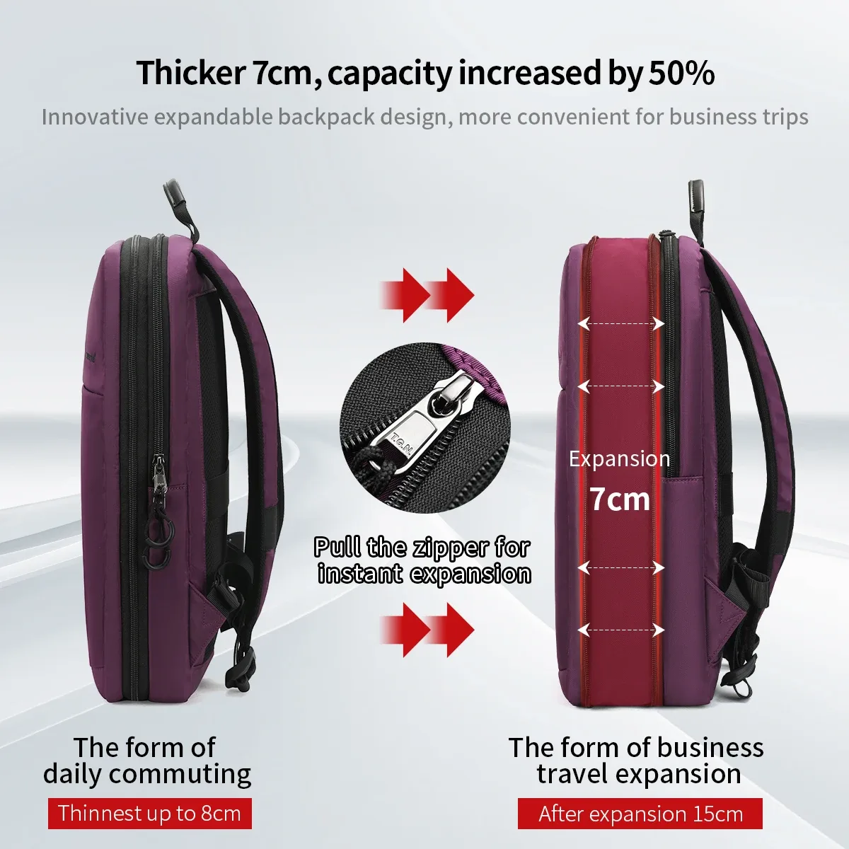 tigernu – nouveaux sacs à dos multifonctionnels pour femmes, sacs légers pour ordinateur portable, extensibles, pour voyage d'affaires, pour l'école