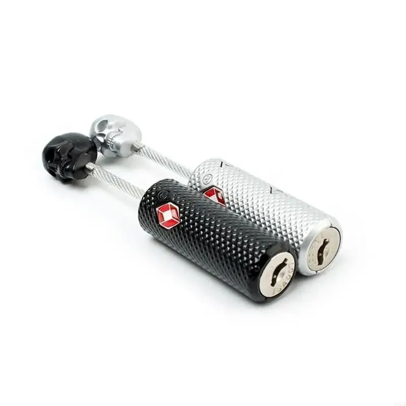 cadenas verrouiller plastique crâne noir blanc chaîne métal boutons rouge motifs carbone tsa voyage