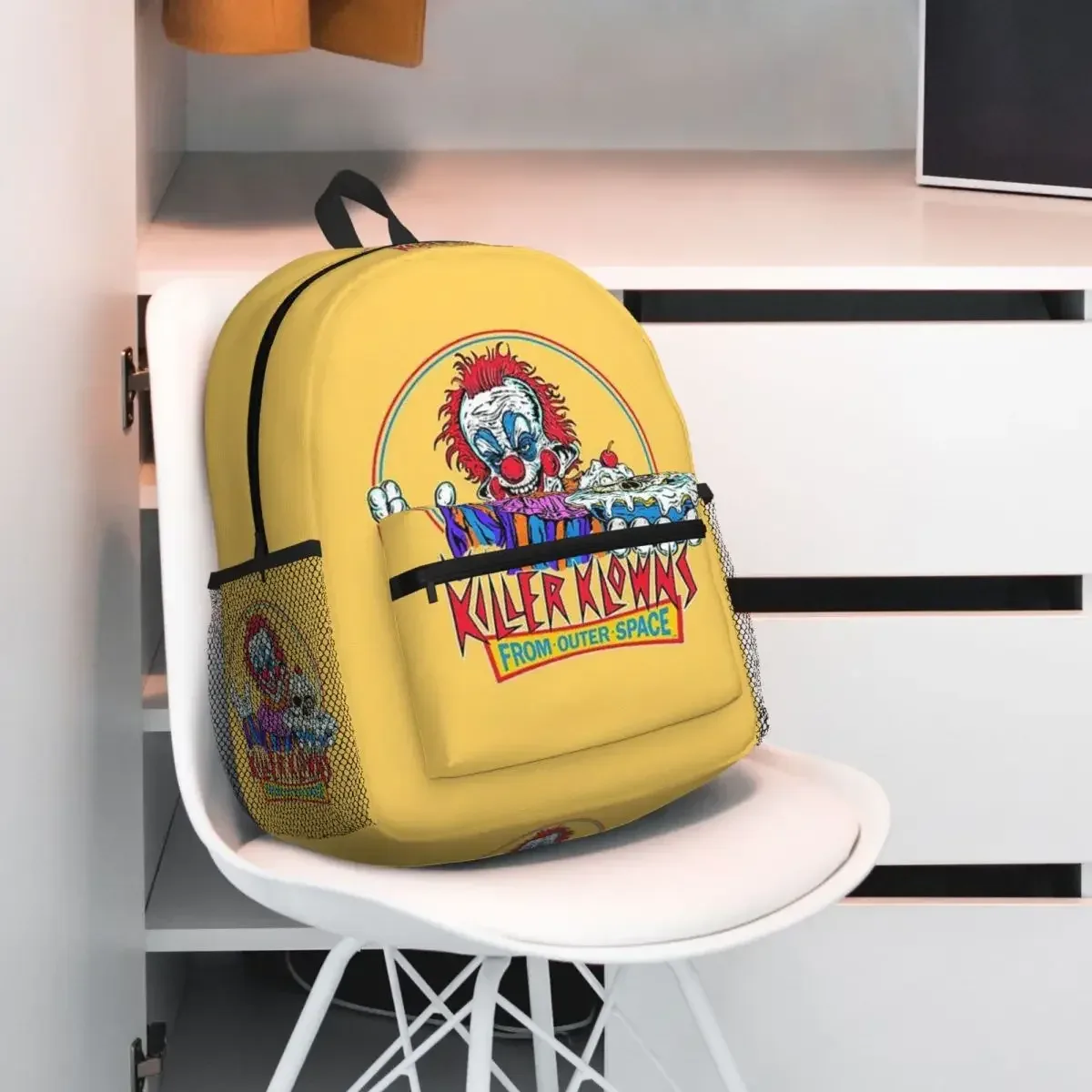 killer klowns from outer space sac à dos pour étudiants, sac d'école, sac à dos de randonnée, sac de voyage pour garçons et filles, sac à dos à la mode, sacs à bandoulière