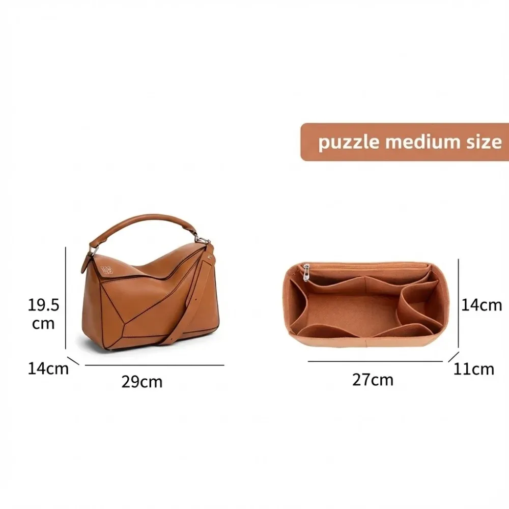 sac à main en feutre pour femmes, organisateur adapté pour loe-we puzzle, sac à main de maquillage, sacs à cosmétiques, sac de luxe de styliste