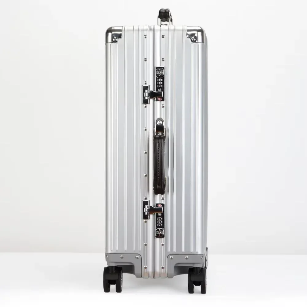 valise de voyage rétro en alliage d'aluminium bunnyfly, bagage à roulettes de haute qualité, valise trolley rétro, bagage à main 20/24/26/29'