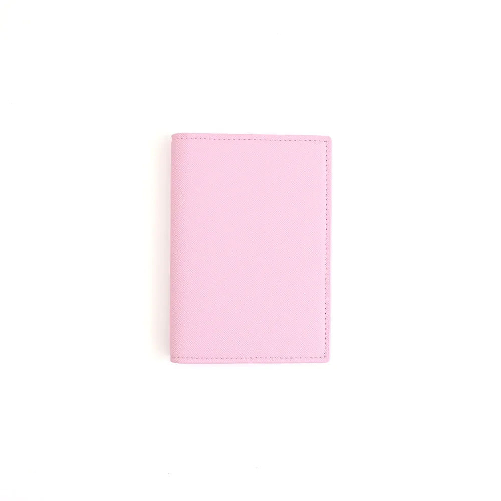 porte-passeport personnalisé en cuir pu avec étui de protection pour carte d'identité, pochette de rangement pour monnaie et cartes bancaires, sac de voyage pour passeport