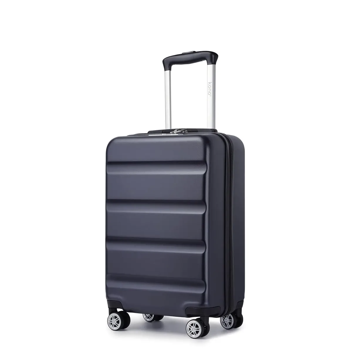 valise à main kono-étui rigide léger avec serrure tsa et 4 roues spinner, cabine (55/65/75 cm)