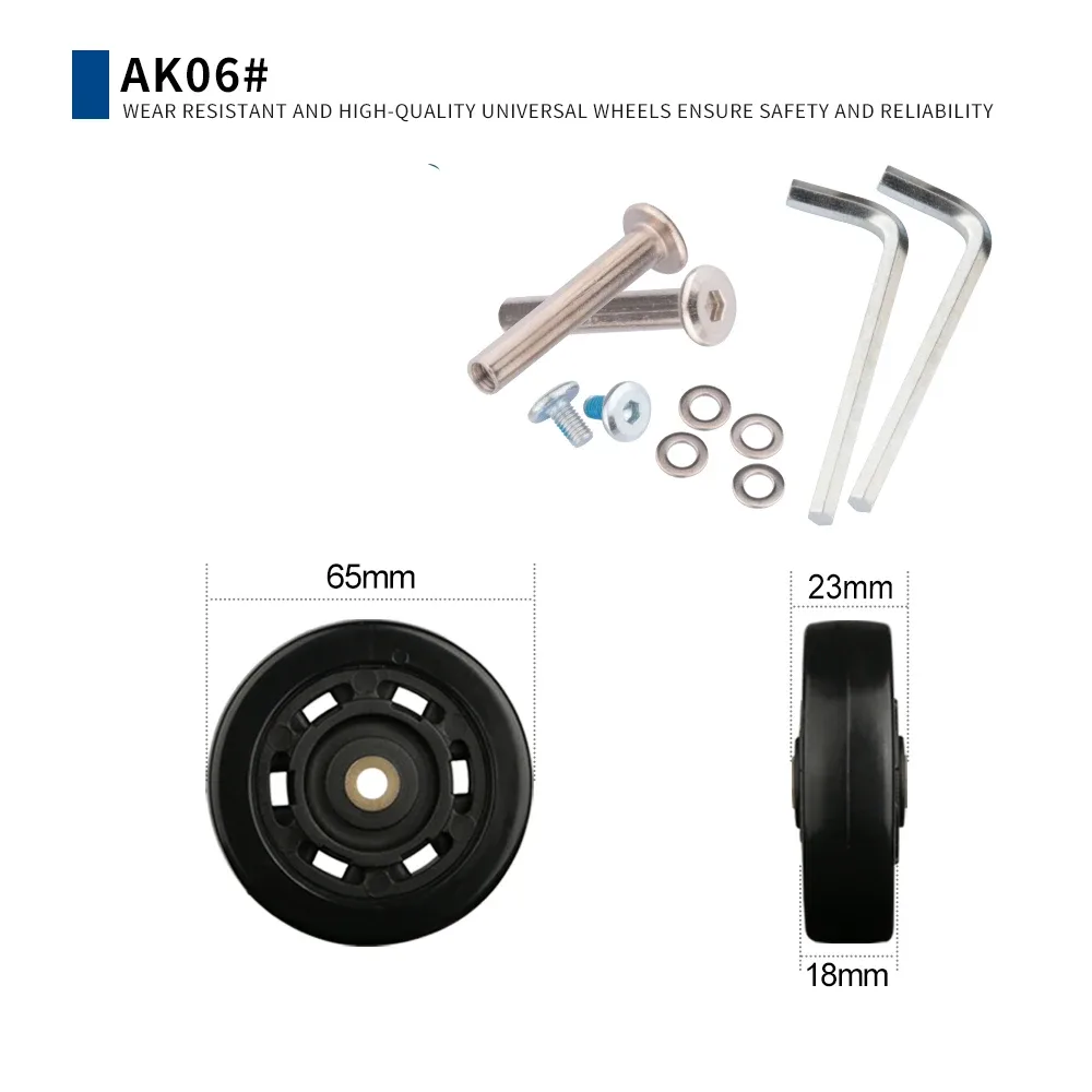 accessoires de bagages, roues d'avion, poulie de valise, roue muette, pièces résistantes à l'usure, rouleaux de réparation, 2 pièces 4 pièces