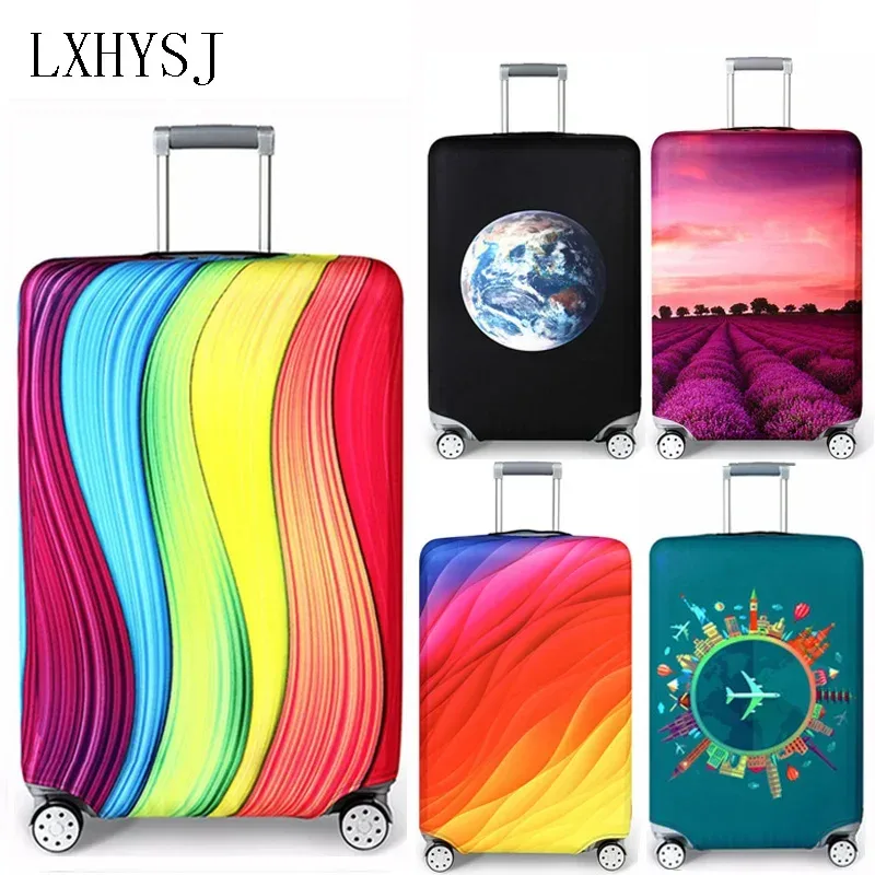 lxhysj housse de bagage élastique housses de protection pour bagages pour 18-32 pouces boîtier de chariot valise housse anti-poussière accessoires de voyage