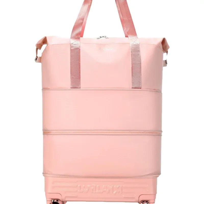 nouveau sac de voyage léger avec roulettes universelles, grande capacité, pliable, imperméable, sac extensible pour les courts séjours et les voyages en plein air