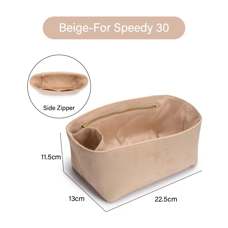 wuta original sac en velours organisateur pour lv speedy 20 25 30 35 sac à main insérer sac à main sac intérieur portable voyage stockage sacs de maquillage