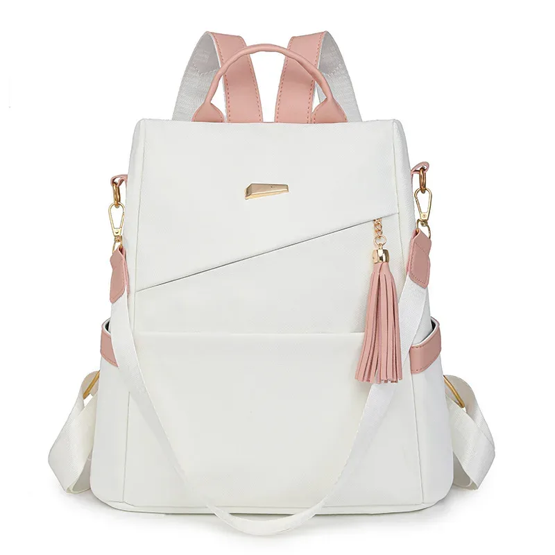 sac à dos antivol pour femmes, nouvelle mode en cuir souple, double usage, grande capacité, voyage, double épaule, en vente, 2025