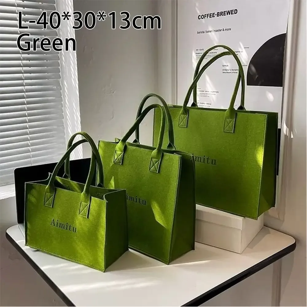 sac messager coréen en feutre simple pour femme, sac à main monochrome, sac à bandoulière décontracté, grande capacité, mode de voyage, s, m, l