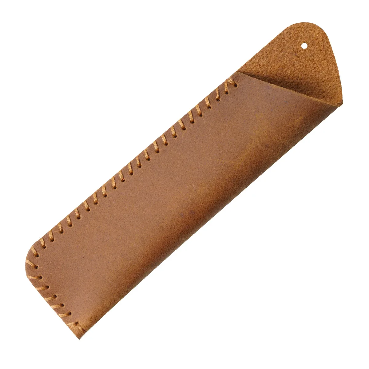 étui à stylos en cuir véritable fait main, cadeau créatif, style rétro simple et personnalisé, en cuir de vachette pleine fleur, housse de protection