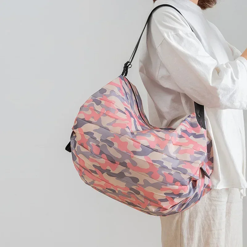 femmes shopper sac japonais grand sac fourre-tout pliant organisateur de voyage sacs à provisions écologiques dame sac de marché mujer pochette pliable bolsos