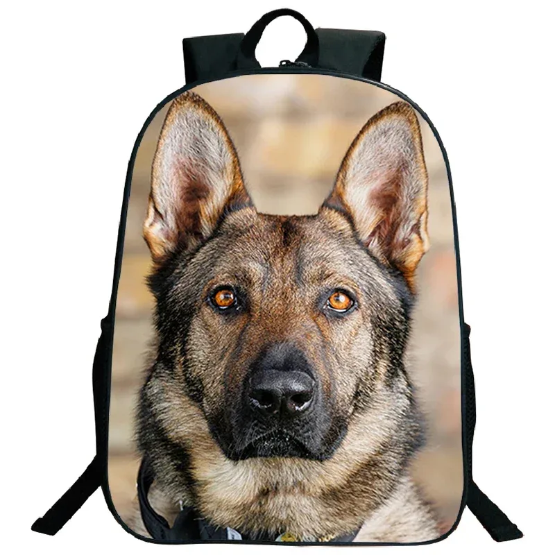 sac à dos imprimé de troupeau des contribuables allemands, grande capacité, sacs d'école pour garçons et filles, sac à dos mignon pour chien corgi husky, sac de voyage étanche, cartable