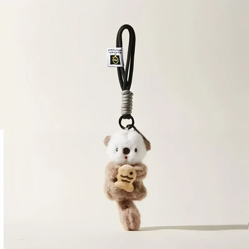  sac à dos en peluche super mignon, loutre de mer, pendentif à breloque, voyage quotidien avec accessoires de mode pour sac