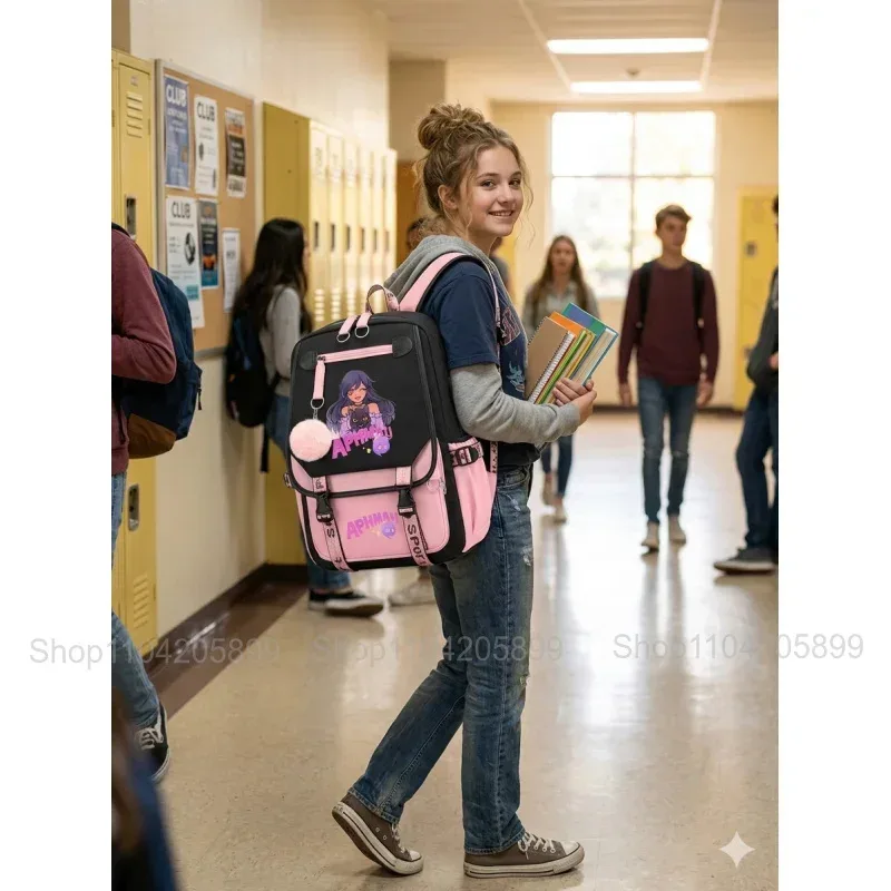 Sac à dos Aphmau Anime pour adolescents, sacs à livres tendance pour la rentrée scolaire, sac à dos pour ordinateur portable pour étudiants