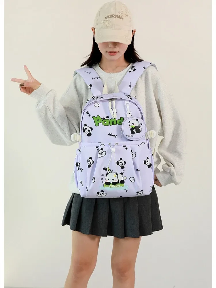 kawaii panda sac à dos étudiants sac d'école dessin animé bookbag ordinateur portable voyage sac à dos en plein air pour garçon fille cadeaux