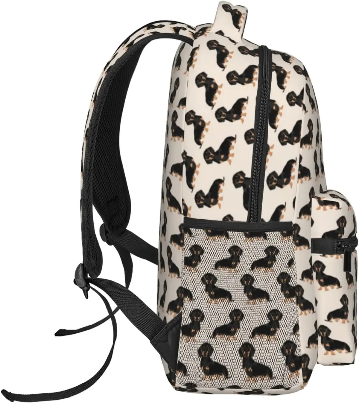 sac à dos en tissu doxie dachshund weiner pour chiens de compagnie, sacs à dos avec sangles initiées réglables pour le voyage, mode wiener