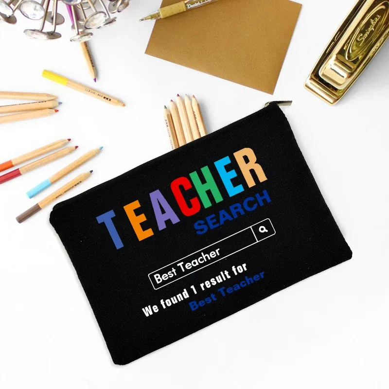 trousse de maquillage fête des enseignants meilleur cadeau trousse de survie pour enseignants trousse de maquillage pochette à crayons préscolaire primaire diplôme d'études secondaires retour à l'école