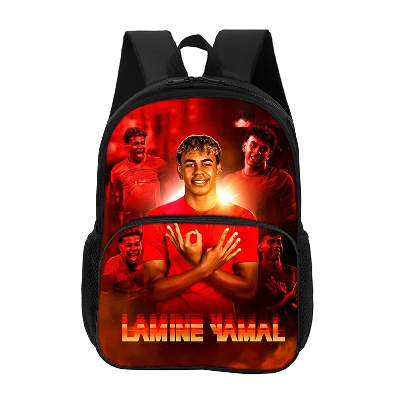 sac à dos l-lamin yamal avec poche avant, sac d'école pour étudiants, enfants, star du football, sac de sport, sac de voyage, sac à dos de grande capacité