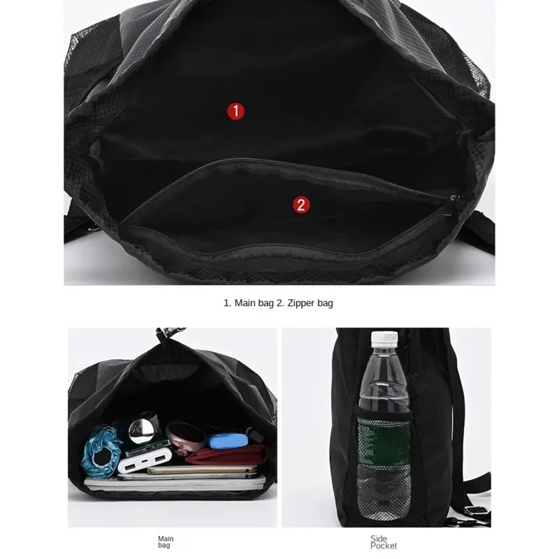 sac à dos wstring de proximité sportive pour hommes et femmes, sac à bandoulière, sac à dos de grande capacité, salle de sport, natation, plage, 03/3