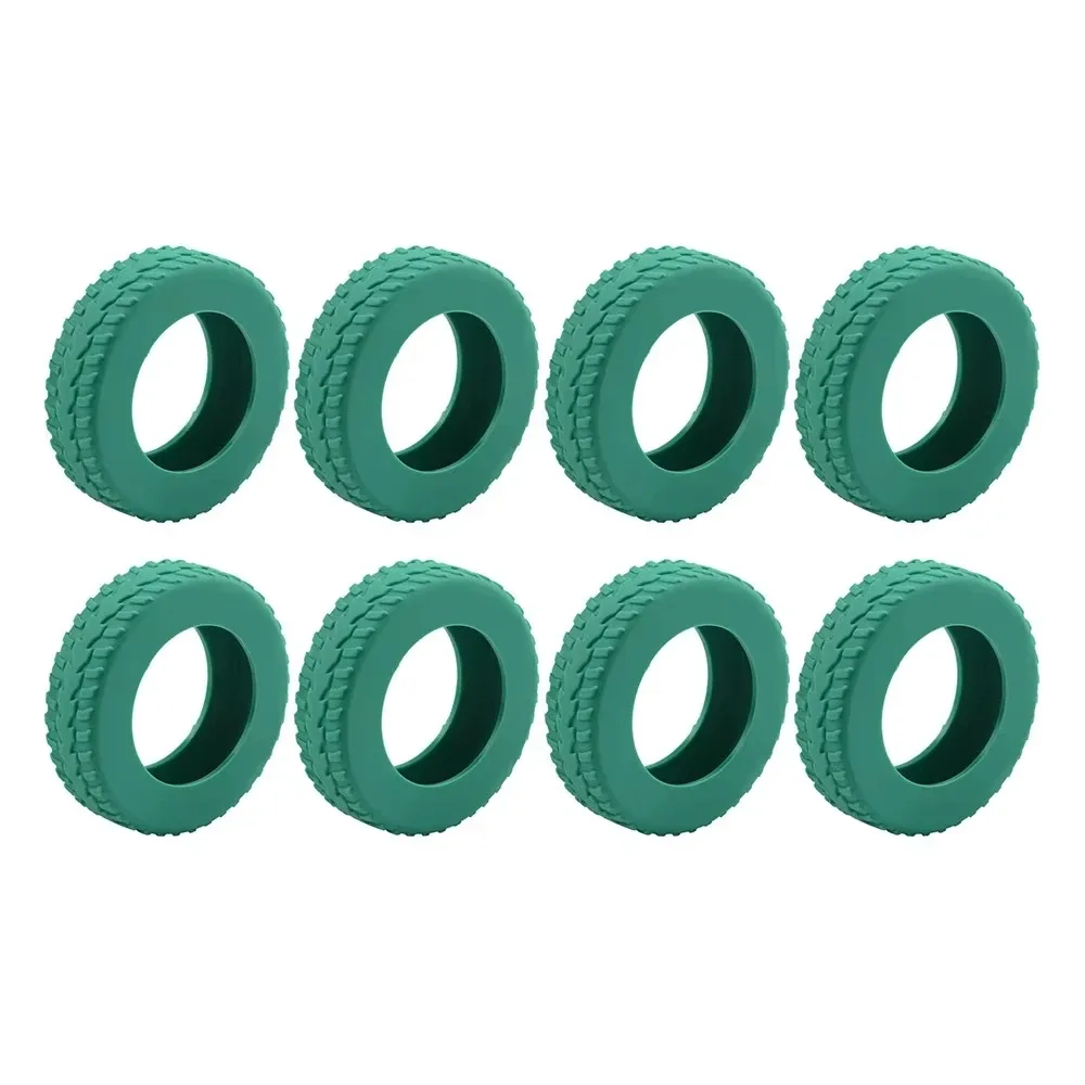 roulette valise caoutchouc pneu intégré vert gris noir amortissement insonorisée transport voyage pratique robuste