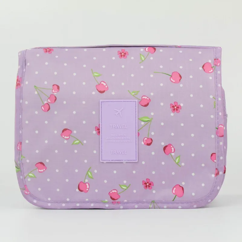 sac de maquillage de haute qualité pour femmes, sac à cosmétiques de voyage, crochet, organisateur de produits de toilette, rangement étanche, sac de lavage suspendu pour salle de bain
