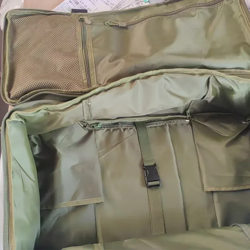 sac de voyage tactique imperméable noir camouflage grande capacité avec sangles molle pour la randonnée et le camping
