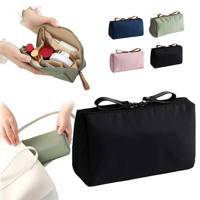 trousse de maquillage grande capacité plusieurs couleurs sac de voyage cosmétique à compartiments pochette à lèvres