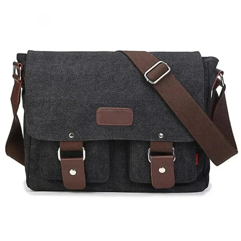 hommes vintage toile sac hommes sac à bandoulière décontracté pour hommes sac de messager homme voyage sacs à bandoulière bolsa masculina