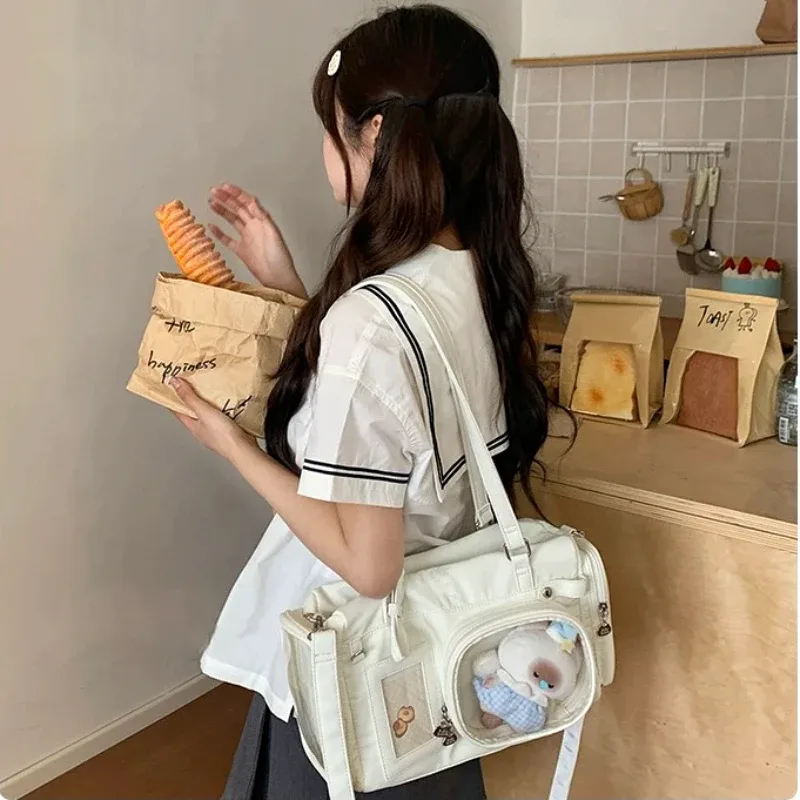 sacs à bandoulière y2k bow ita pour fille, sac transparent de grande capacité, sac à bandoulière pour exposition de bande dessinée, mignon, sacs à main d'exposition diy, nouvelle collection