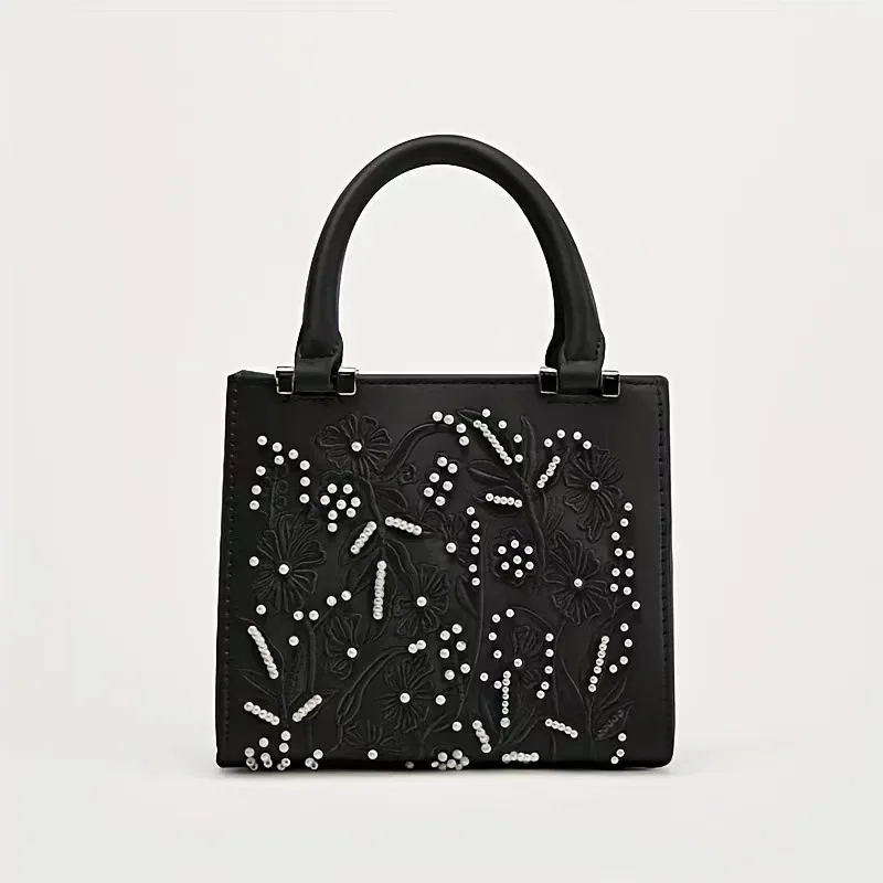 élégant doux perle broderie mode sac à main soie cheongsam soirée pochette chaîne sac à bandoulière urbain minimaliste style fourre-tout chic