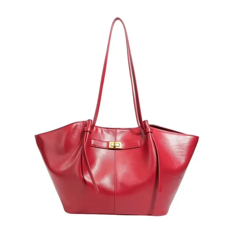 sacs à bandoulière trapèze grande capacité pour femmes, sacs à main de créateur avec fermoir métallique, sacs fourre-tout en cuir pu de haute qualité pour le quotidien