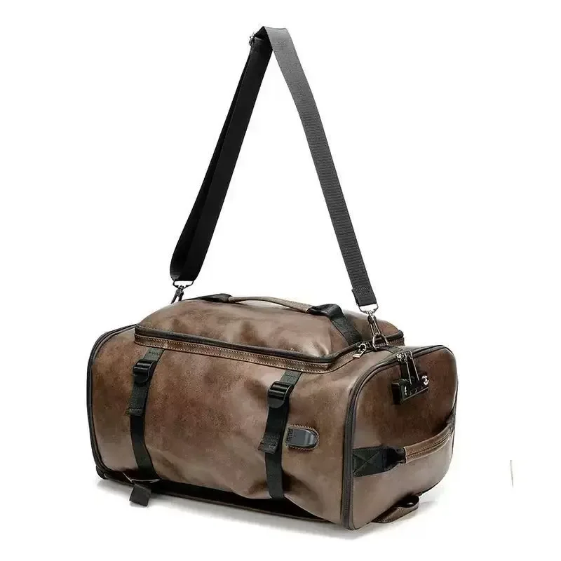 sac à dos en cuir véritable pour hommes, grande capacité, sacoche pour ordinateur portable, sac à dos de voyage d'affaires, sac d'école pour étudiants, sac à dos de jour pour l'extérieur