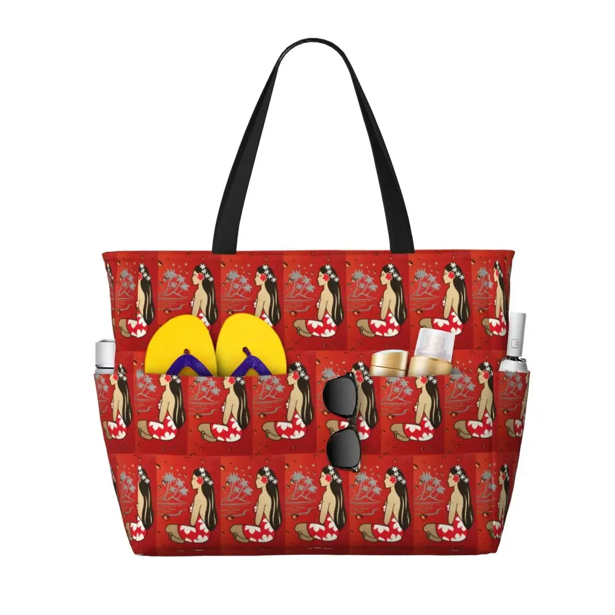 hinano tahiti beach tote bag sport gym yoga duffle grand sac fourre-tout pour femme sac de voyage sac de fitness