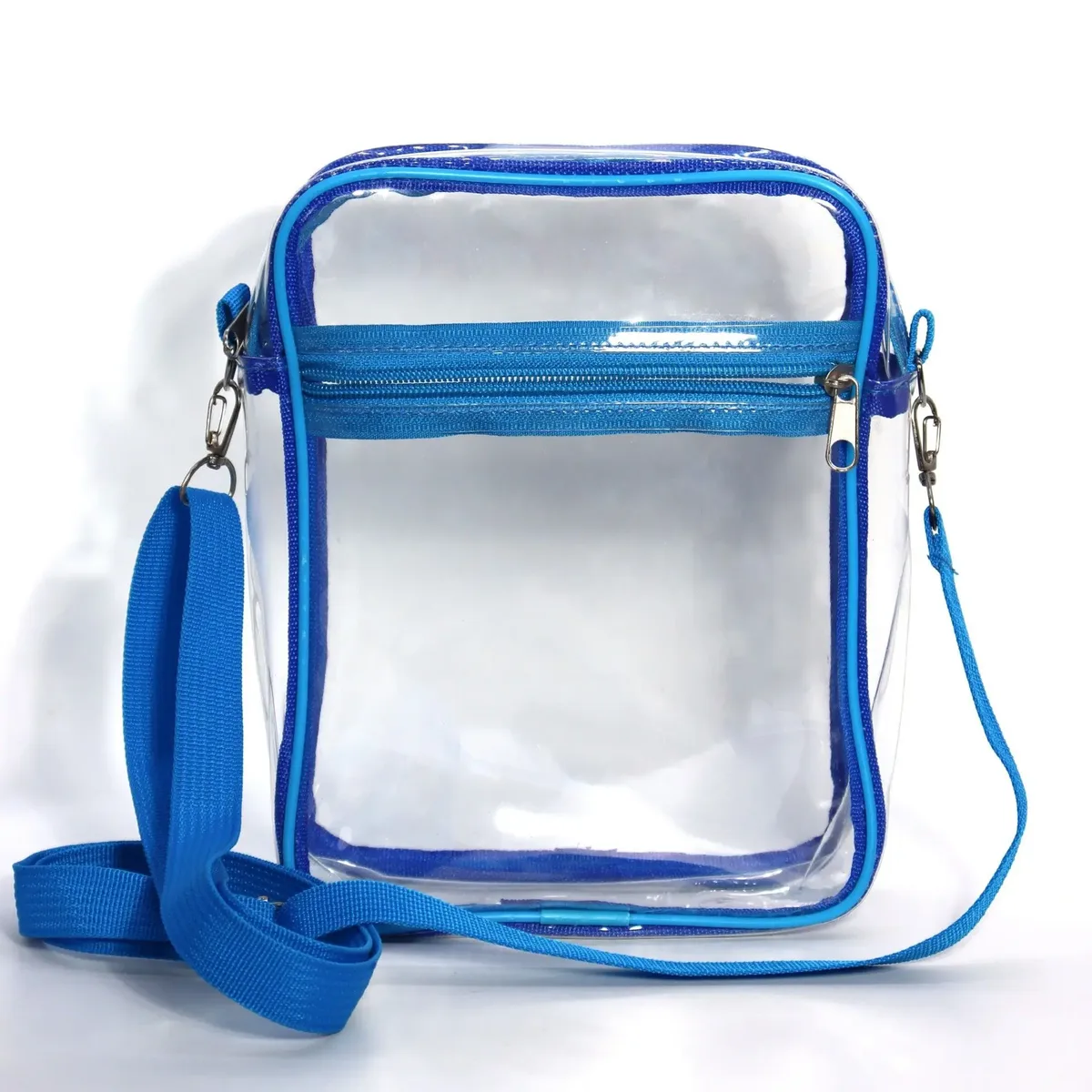 sac à bandoulière transparent avec fermeture éclair et sangle réglable, idéal pour les concerts, les stades, les voyages et l'usage quotidien pour femmes