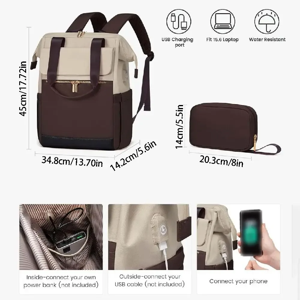 sac à dos de voyage pour ordinateur portable, grande capacité, étanche, multifonctionnel, pour étudiants, cartable d'école, respirant, léger, sac à bandoulière pour maman