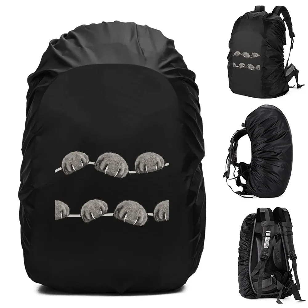 20-70l sac à dos housse de pluie housse anti-poussière pour sac arrière empreintes imprimé étanche camping randonnée sac d'escalade pour housse de pluie