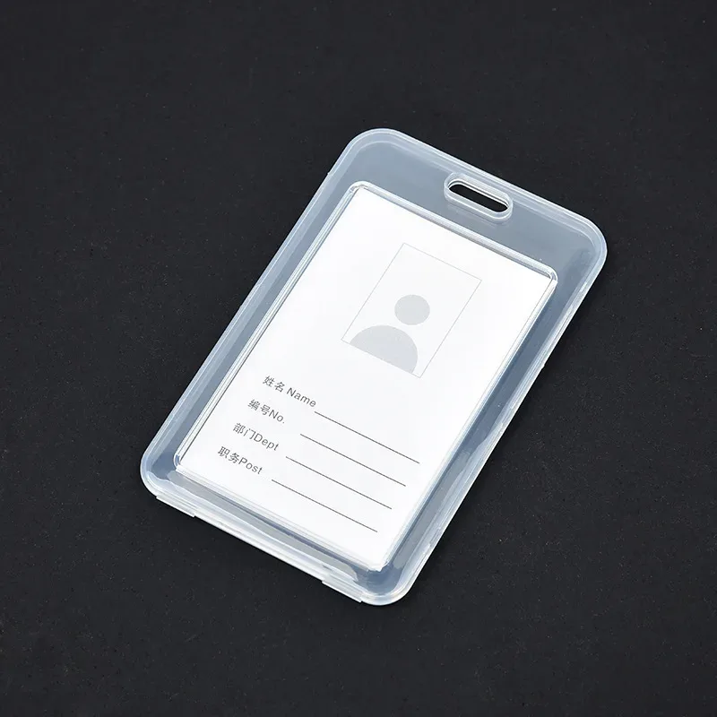 porte-carte de bus pour étudiants, 1 pièce, porte-badge pour cartes de crédit, carte d'identité bancaire, fournitures scolaires, nouvelle couverture de carte transparente