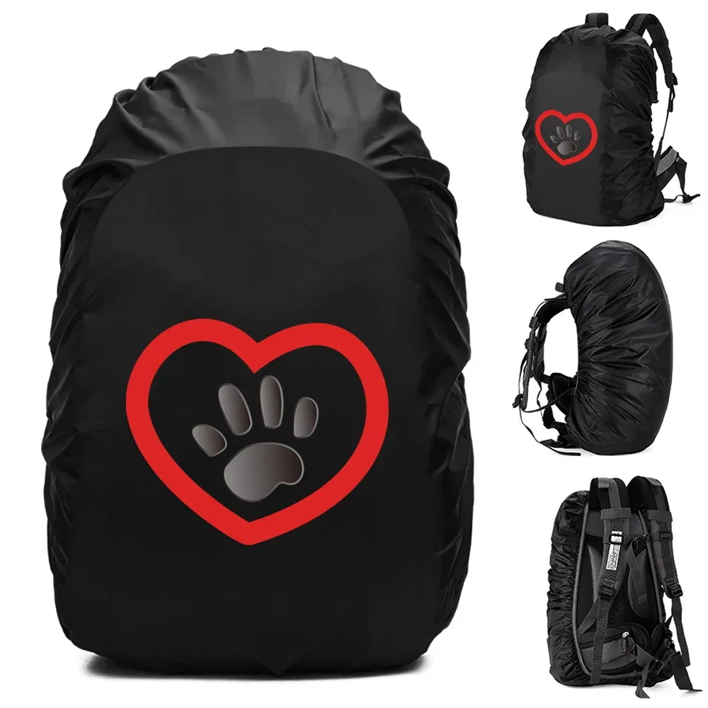 20-70l sac à dos housse de pluie housse anti-poussière pour sac arrière empreintes imprimé étanche camping randonnée sac d'escalade pour housse de pluie