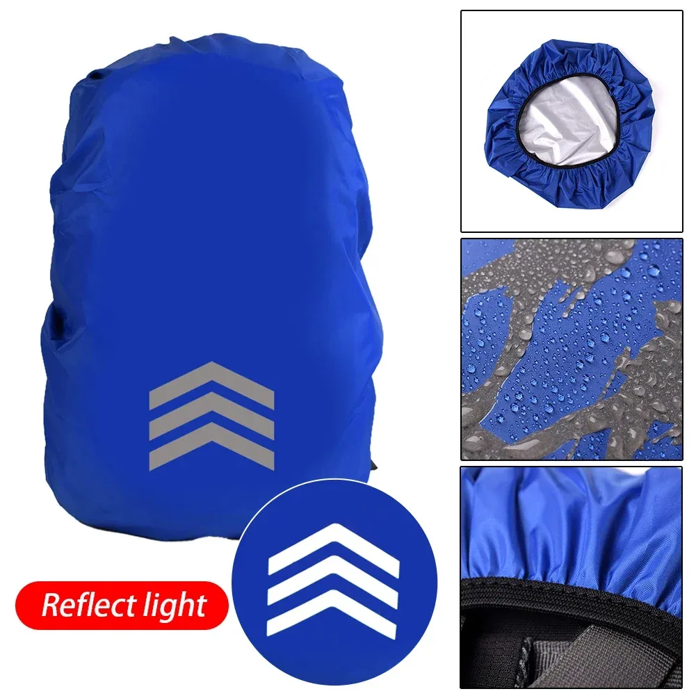 sac à dos réfléchissant extérieur housse de pluie 190t pêche cyclisme randonnée escalade sac couverture imperméable housse de pluie pour sac à dos 18-45l