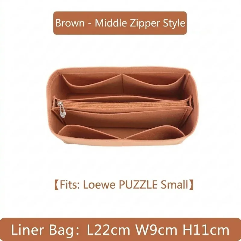 organisateur de sac à main en feutre pour femme, compatible avec loe puzzle, pour sacs de maquillage et cosmétiques, organiseur de sac de luxe pour femme