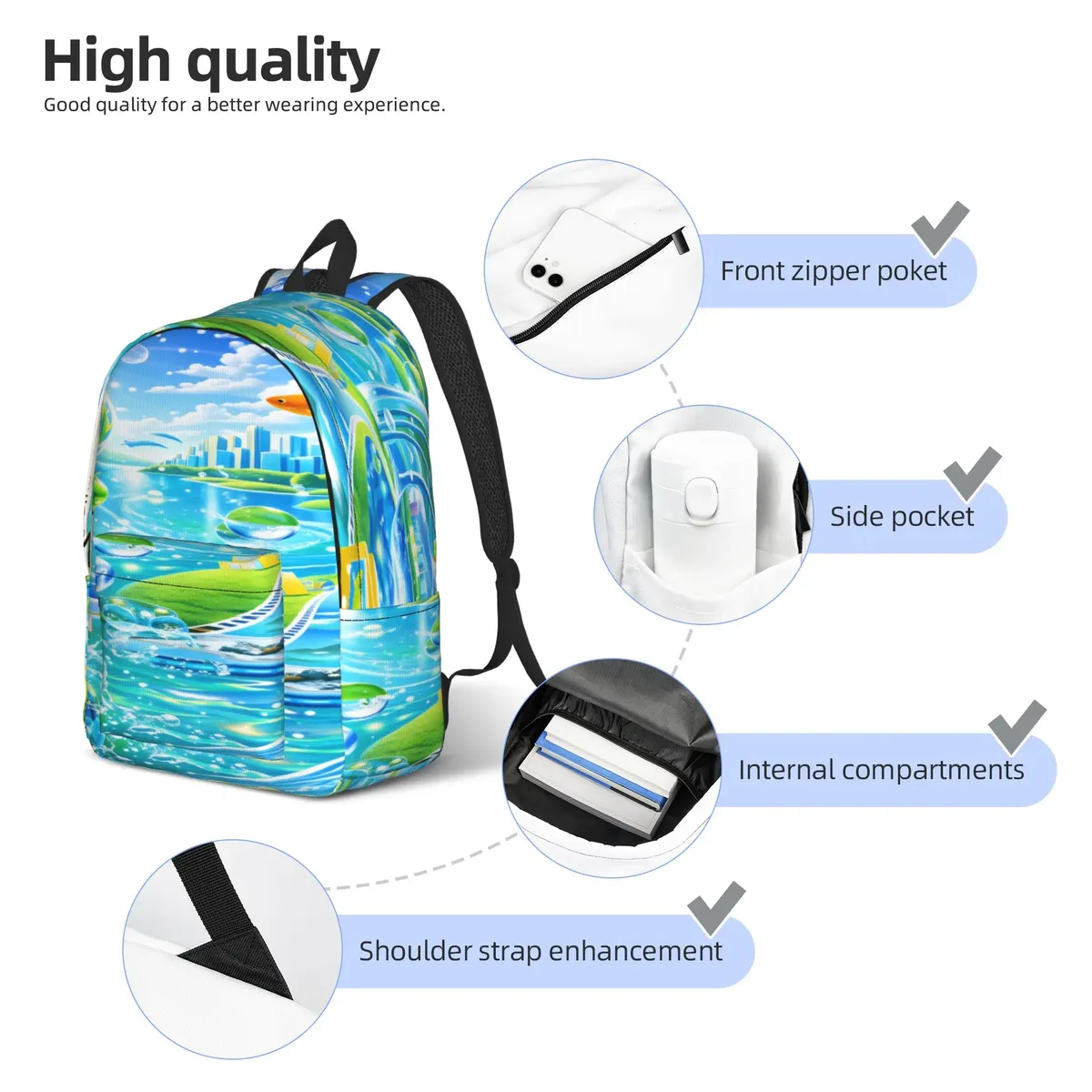sac à dos frutiger aero, sacs à dos de sport pour garçons, grands sacs de lycée design, sac à dos élégant