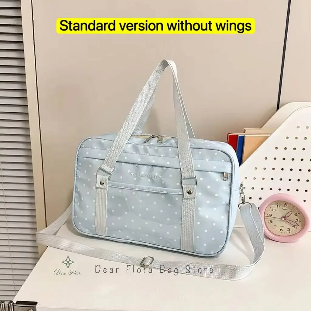 sac à bandoulière y2k anime convention à pois, sac bandoulière 2d, sac transparent mignon pour fille, sac messager otaku diy pour exposition de bandes dessinées