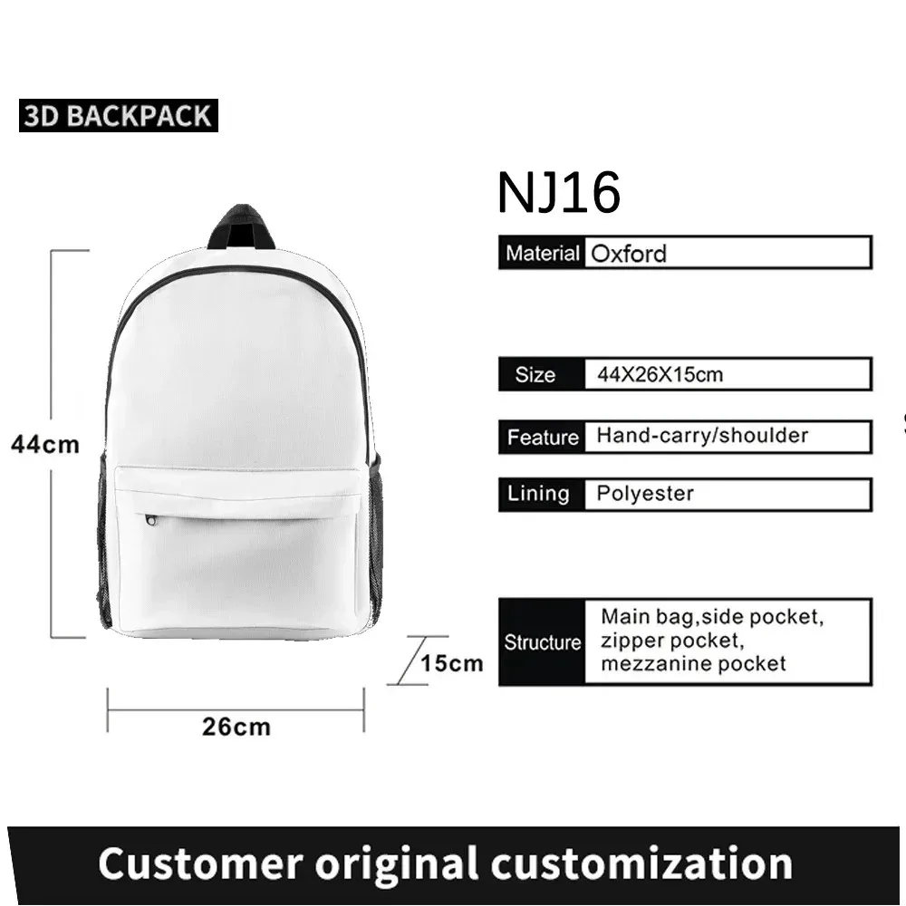sac à dos hollow knight ensembles de trois pièces sacs à dos de voyage à la mode cadeaux personnalisés sacs de voyage sac de retour à l'école grande capacité