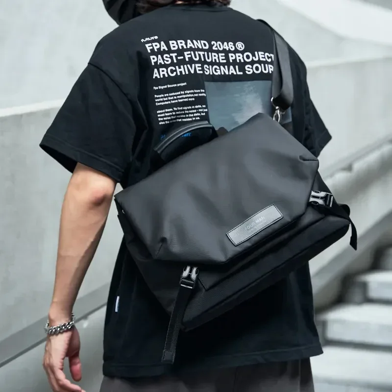 mate elan – sac messager étanche pour hommes d'affaires, étui multifonctionnel pour ordinateur portable, sac à bandoulière décontracté de grande capacité pour hommes