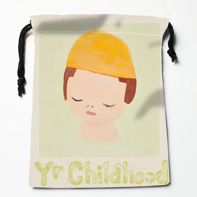 yoshimomo – sacs à cordon personnalisés nara, sacs-cadeaux imprimés, pochette de voyage, rangement de vêtements, sac à main, trousse de maquillage, 18x22cm, livraison directe