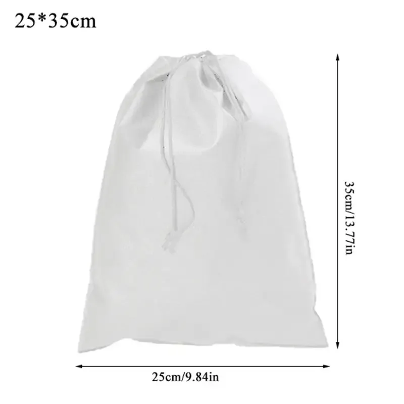 sac à chaussures de voyage portable anti-poussière avec cordon de serrage, organisateurs de pochettes, sacs de rangement de chaussures non tissés pour chaussures de sport et bottes