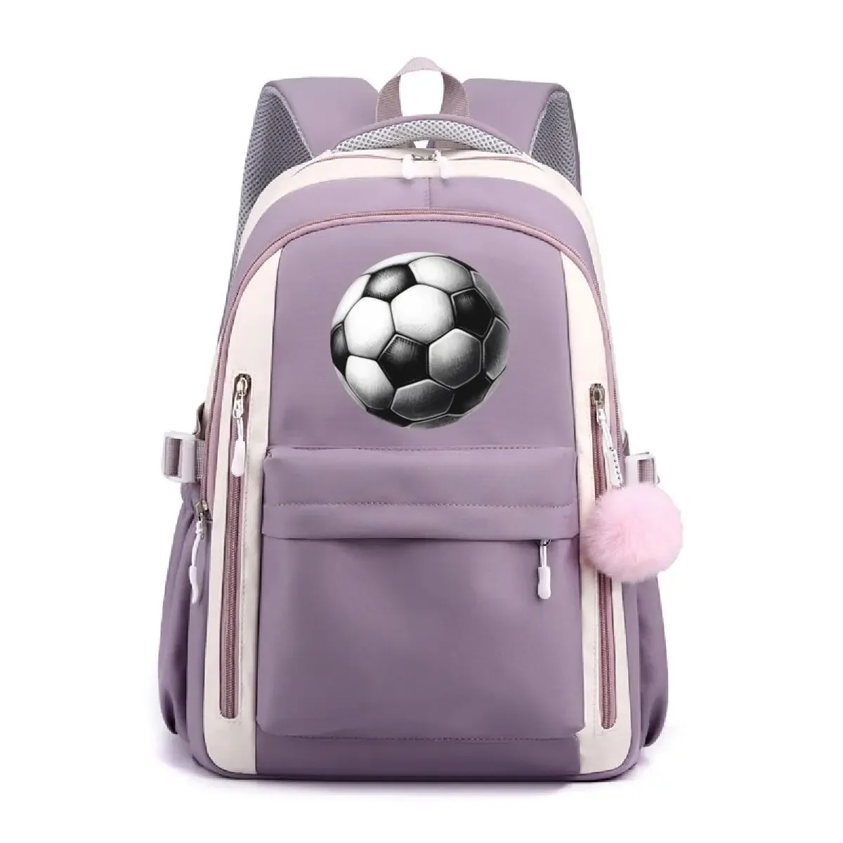 sac à dos tendance imprimé ballon de football pour étudiants, sac à dos de voyage en plein air pour femmes et hommes, sac à dos pour ordinateur portable, sacs d'école décontractés pour adolescents