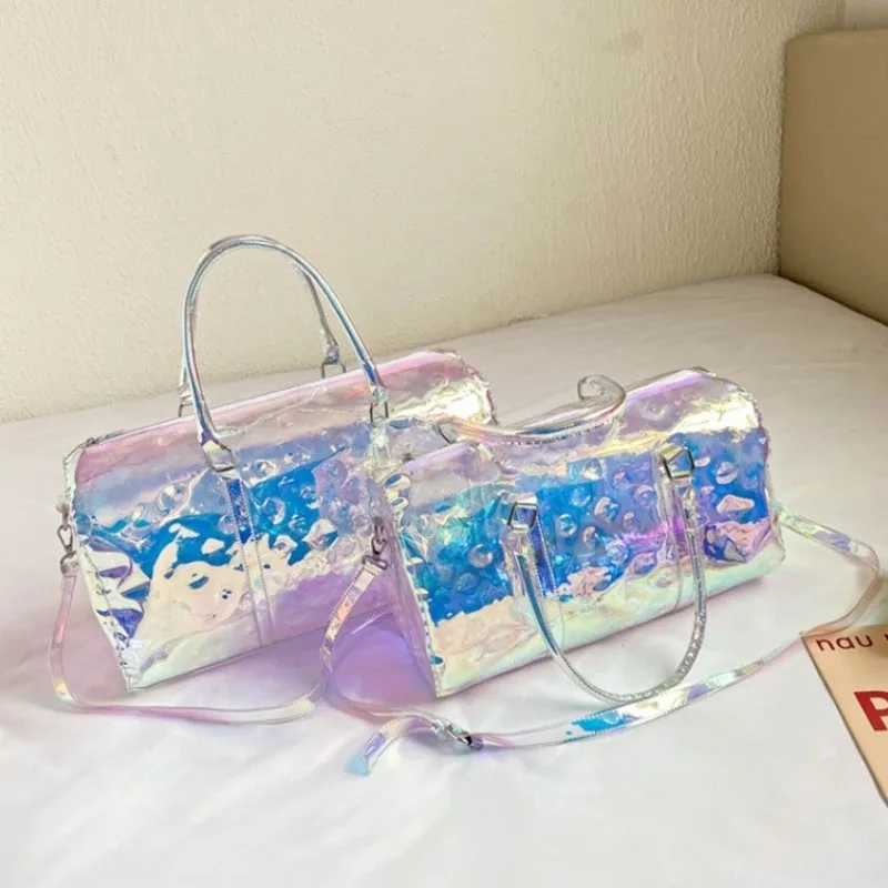 nouveau sac bandoulière portable 2026 tendance en similicuir de haute qualité, sac de voyage couleur unie grande capacité pour affaires et rangement