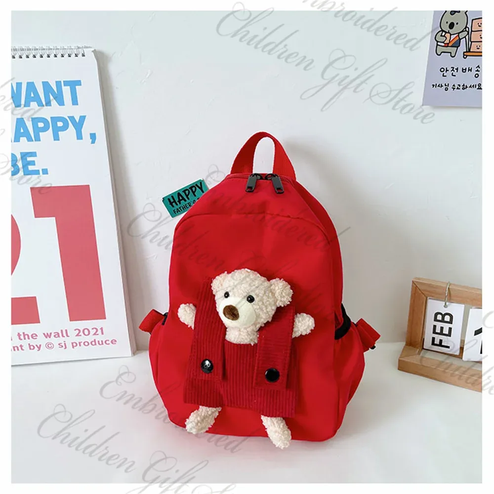 sac à dos de dessin animé personnalisé pour enfants, sac de livre de maternelle, sacs de collation sortants, sac à dos mignon pour bébé, nom brodé personnalisé, nouveau
